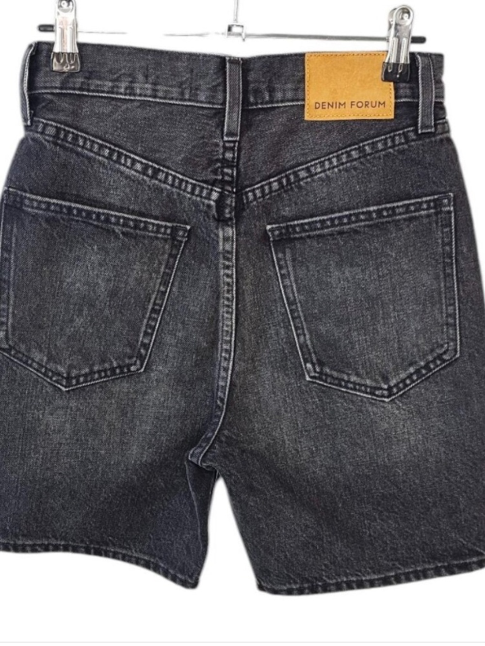 aritzia denim forum joni loose bermuda shorts jean